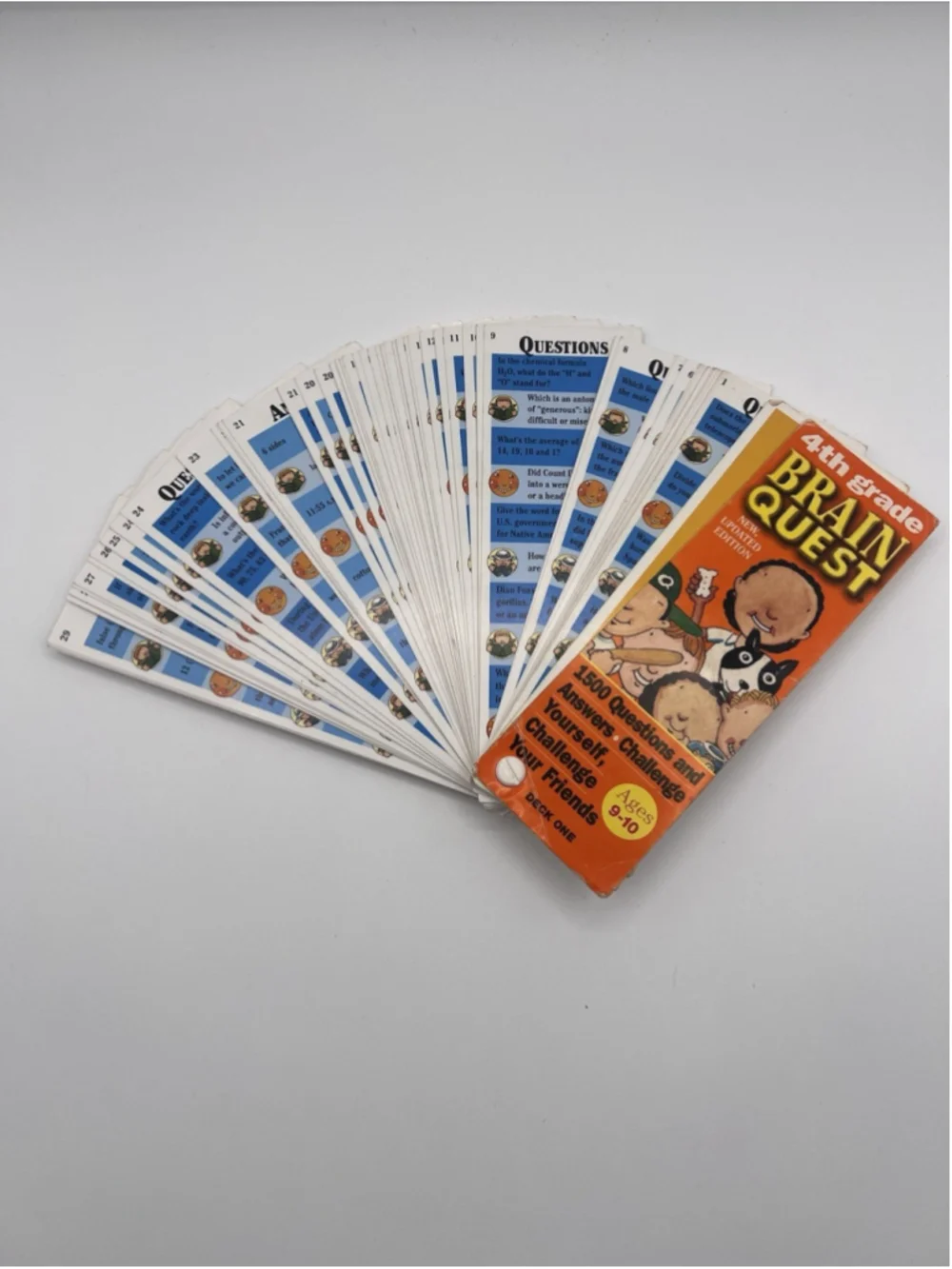 Brain Quest Game 4th Grade Deck One Question Challenge